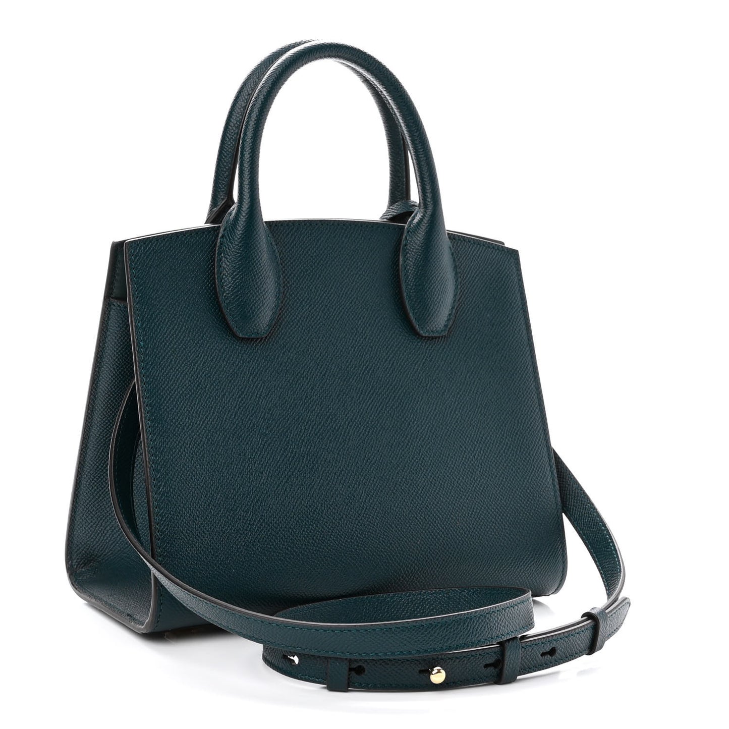 Calfskin Small Studio Box Bag Dark Green