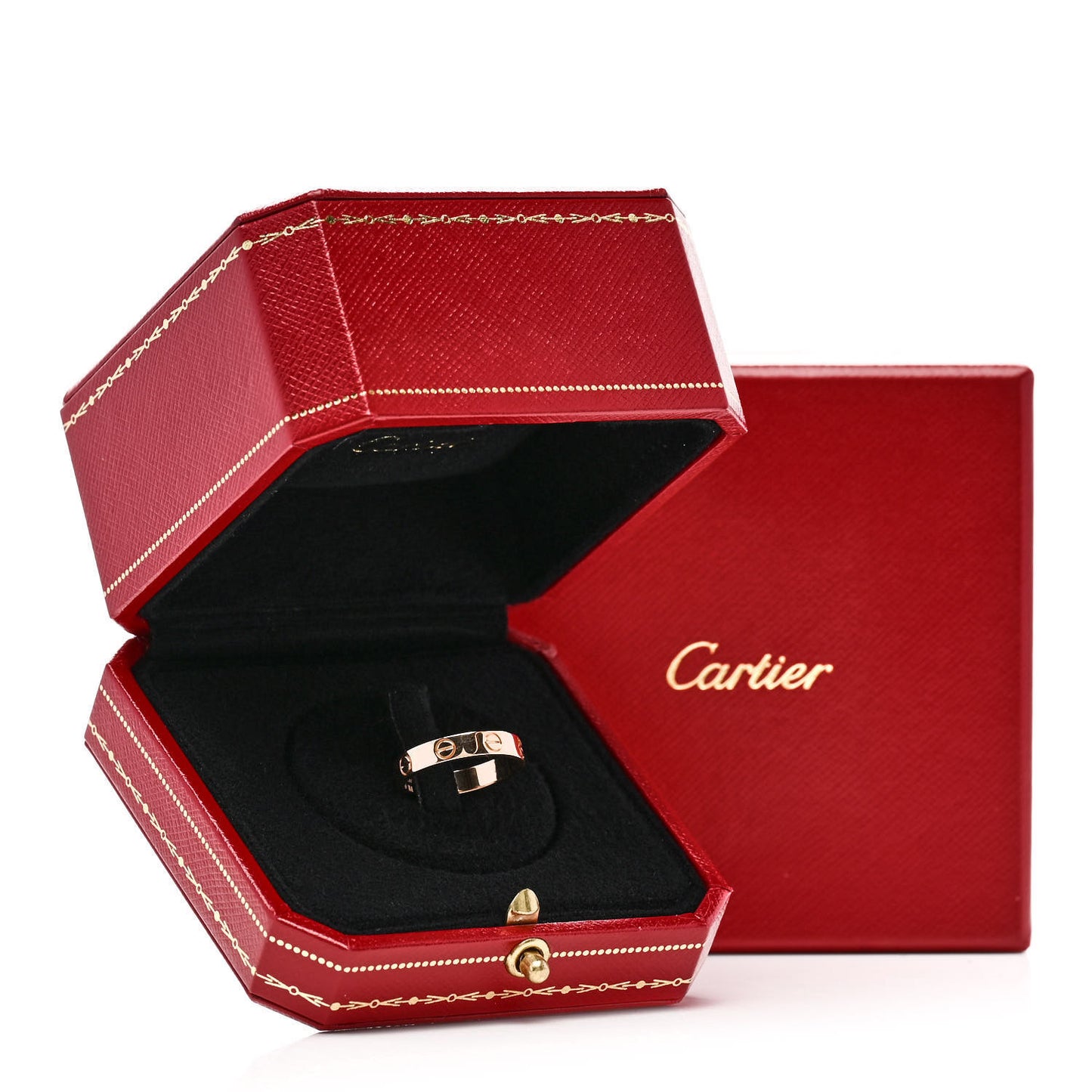 18K Pink Gold 5.5mm LOVE Ring 60 9