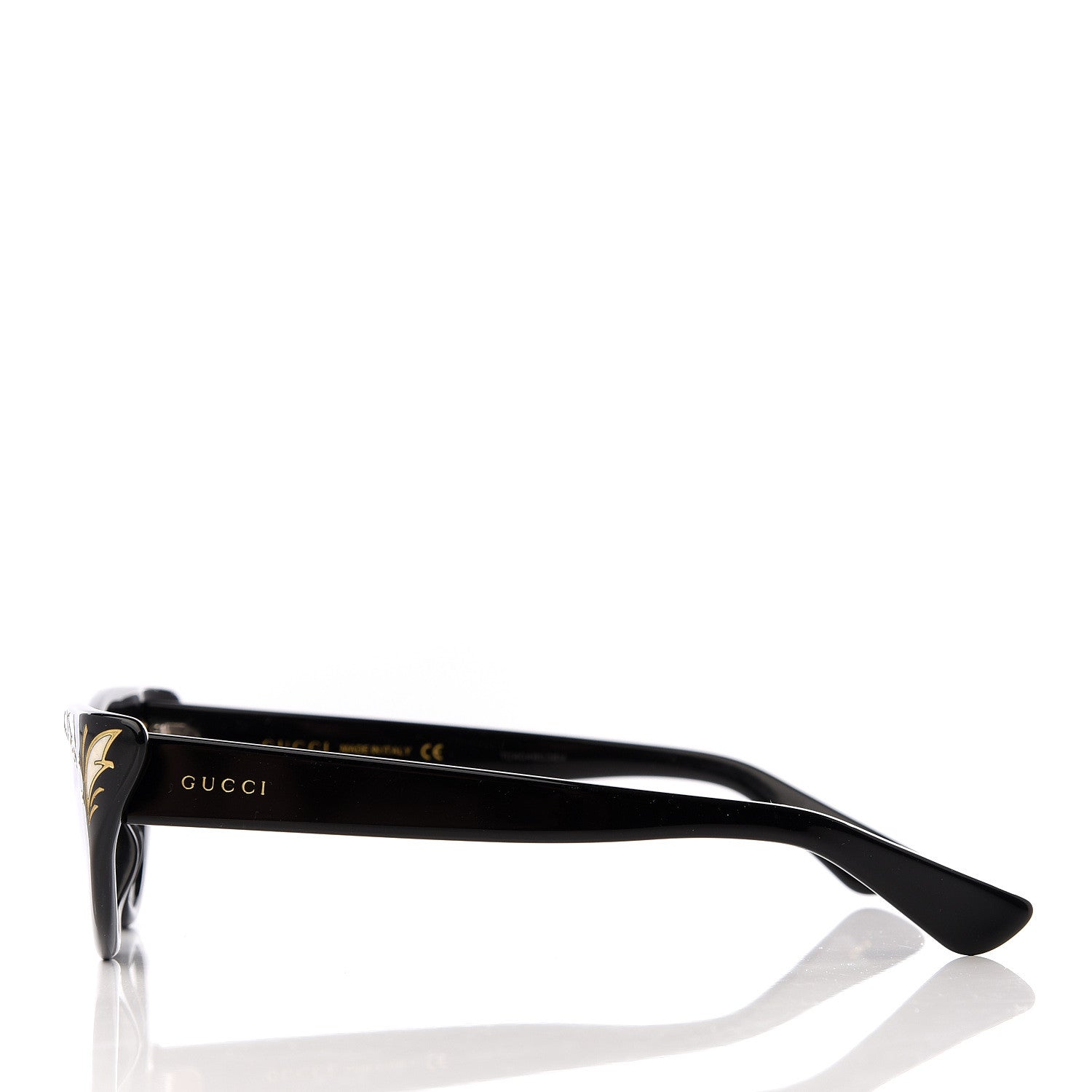 Gucci Acetate Cat Eye GG0089S Sunglasses Black 3 of 8