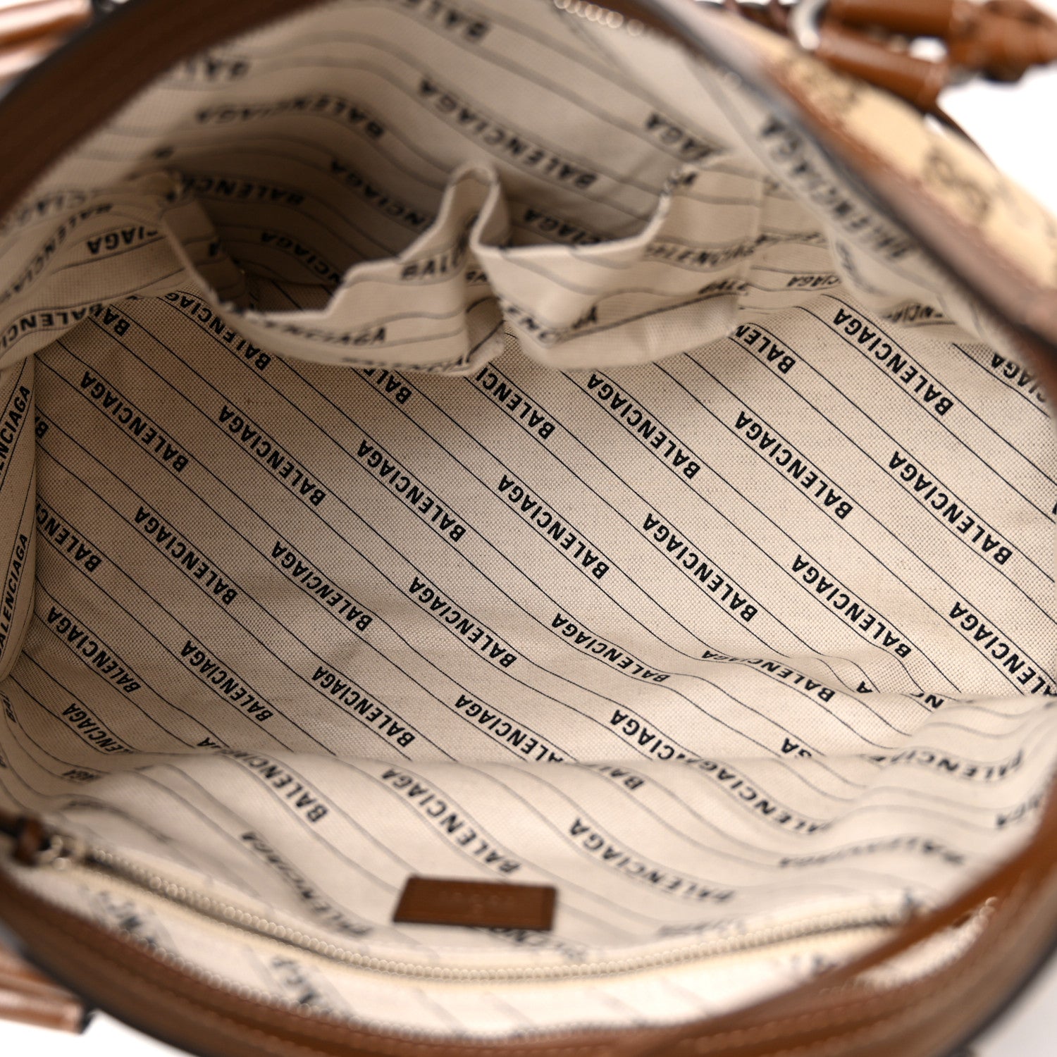 Balenciaga X GUCCI GG Monogram Azalea Calfskin Neo Classic Silver Hardware Medium City Beige Ebony Brown Sugar 5 of 10
