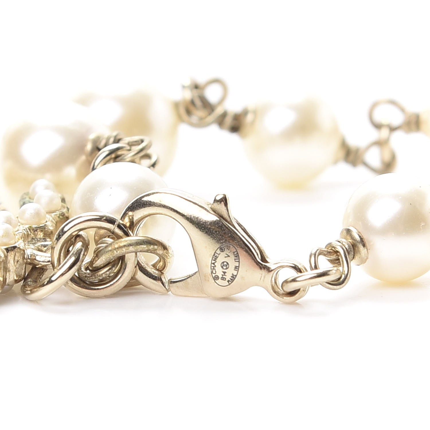 Chanel Pearl CC Bracelet Gold 4 of 8