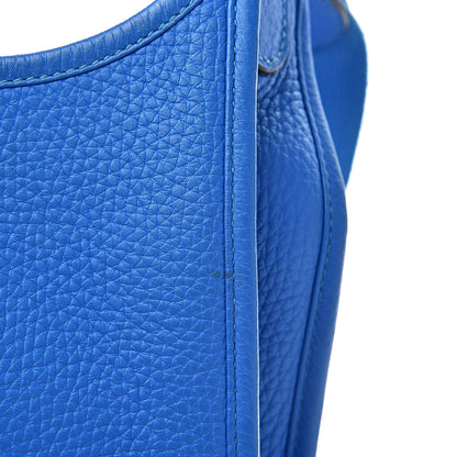 Hermes Taurillon Clemence Evelyne III PM Bleu Hydra 15 of 16