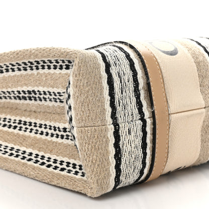 Chloe Knit Medium Woody Ribbon Tote Nude 9 of 10