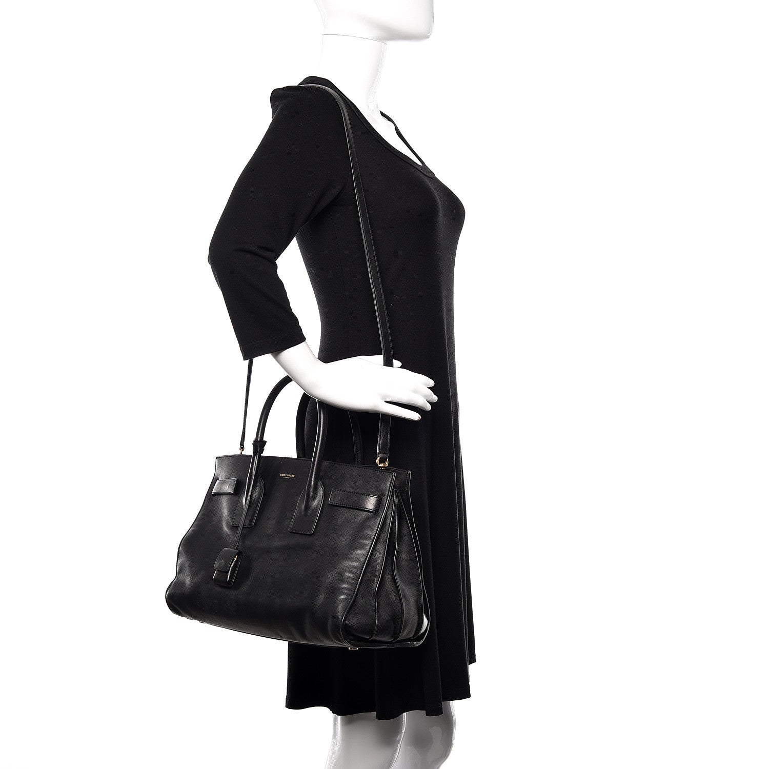 Saint Laurent Calfskin Small Sac De Jour Black 2 of 15