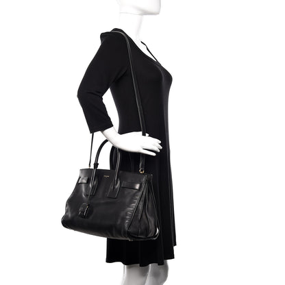 Saint Laurent Calfskin Small Sac De Jour Black 2 of 15