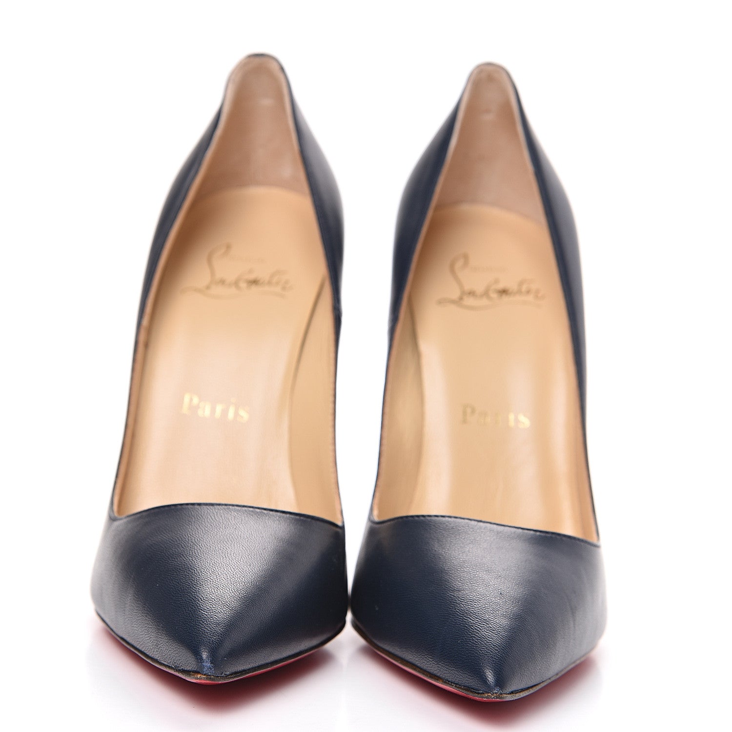Christian Louboutin Lambskin So Kate 120 Pumps 36 Navy 2 of 10
