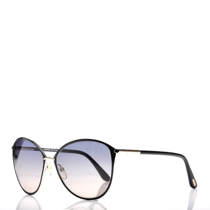 Tom Ford Penelope Vintage Round Sunglasses TF320 Black 1 of 7