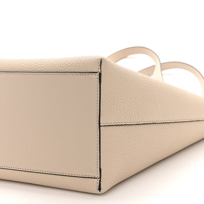 Loewe Grained Calfskin Small Anagram Tote Light Oat 9 of 9
