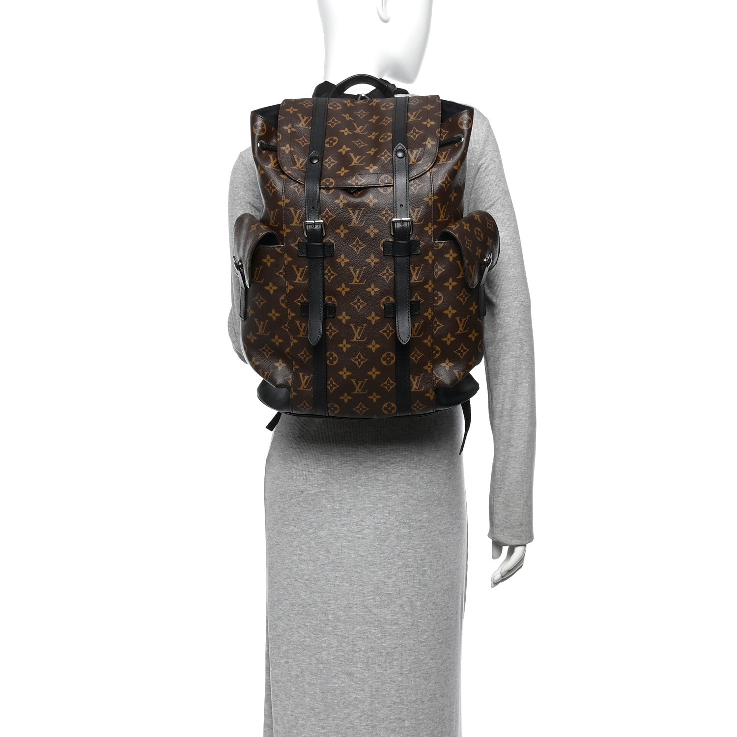 Louis Vuitton Monogram Macassar Christopher PM Backpack 2 of 9