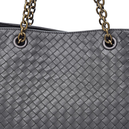 Bottega Veneta Nappa Intrecciato Large Classic Chain Strap Tote Light Grey 16 of 16