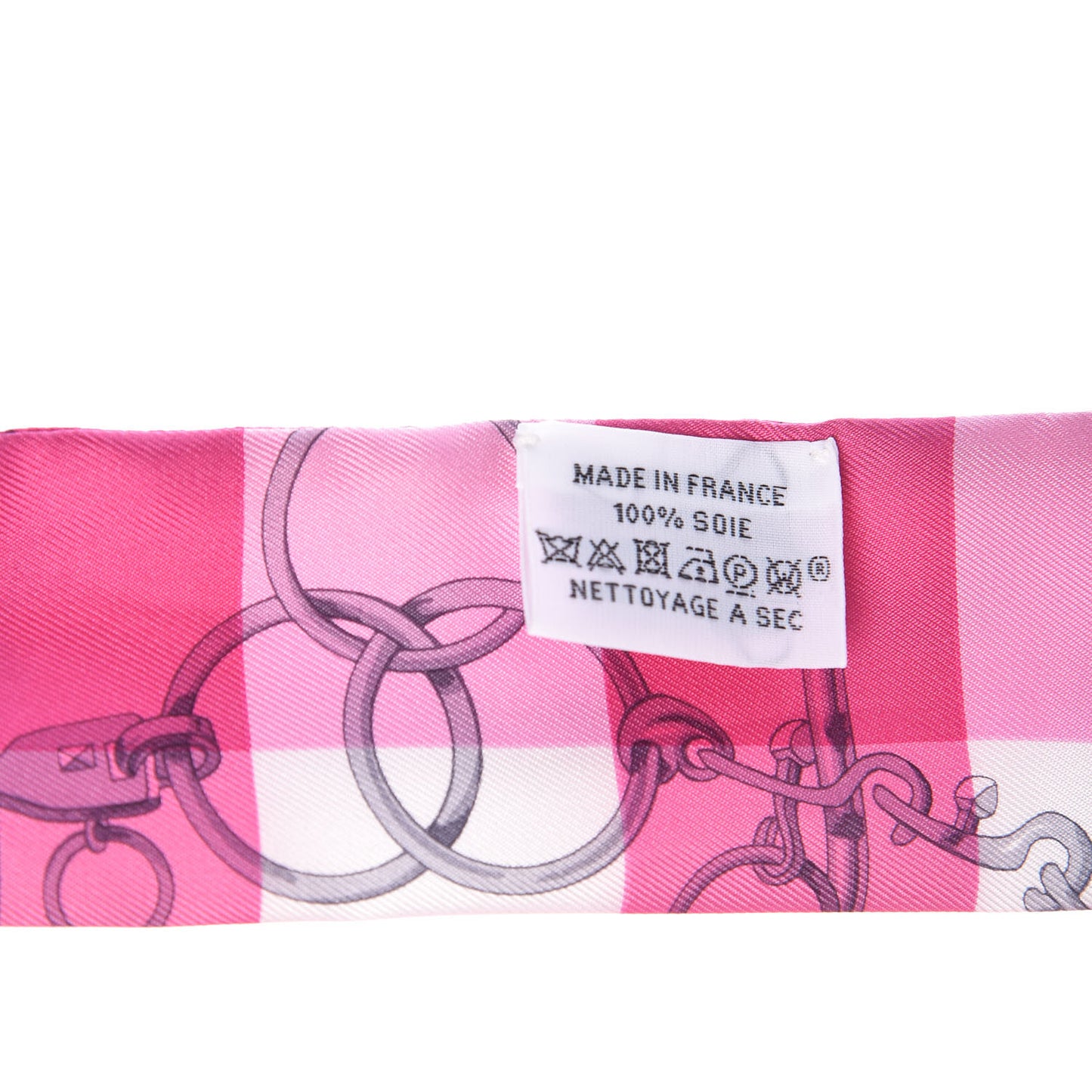 Silk Mors Et Gourmettes Vichy Twilly Rose Vif Framboise White