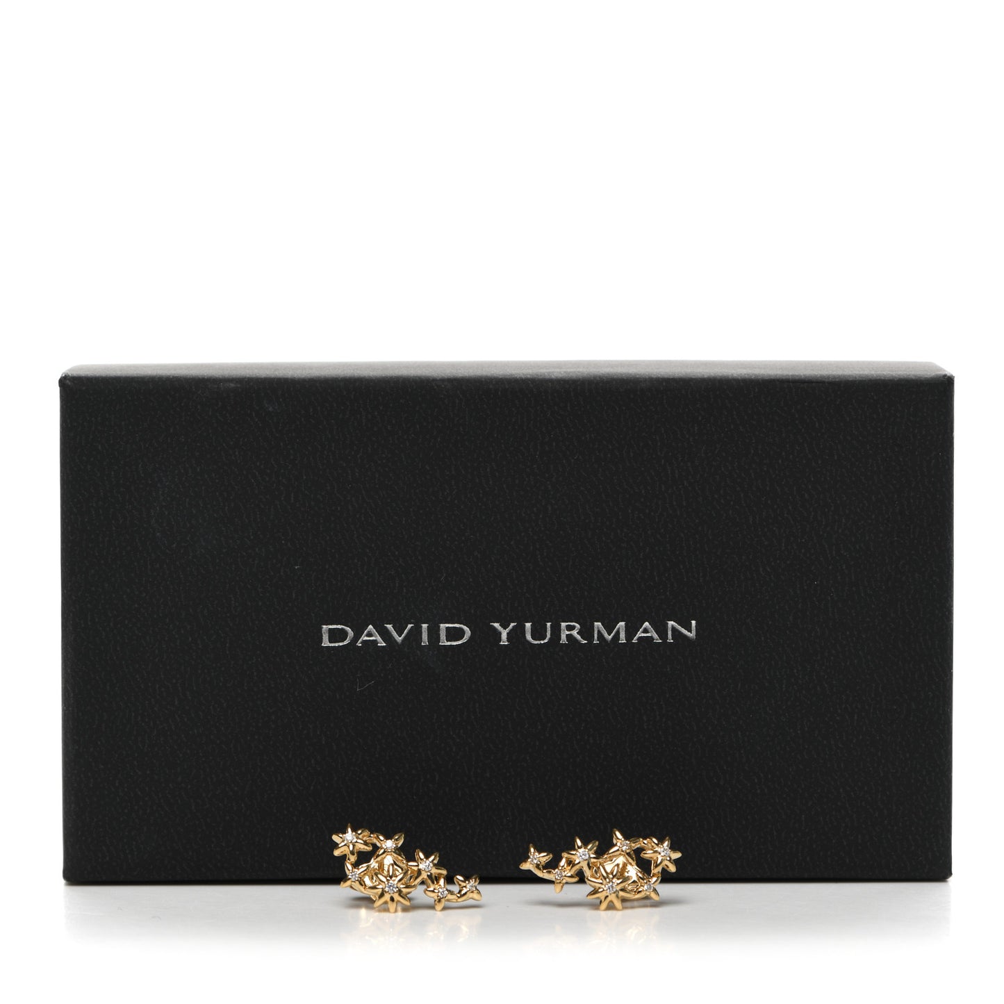 18K Yellow Gold Diamond Starburst Constellation Climber Earrings