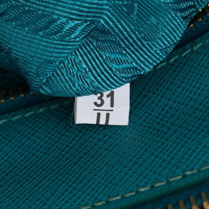 Prada Saffiano Lux Small Galleria Double Zip Tote Turchese 8 of 12