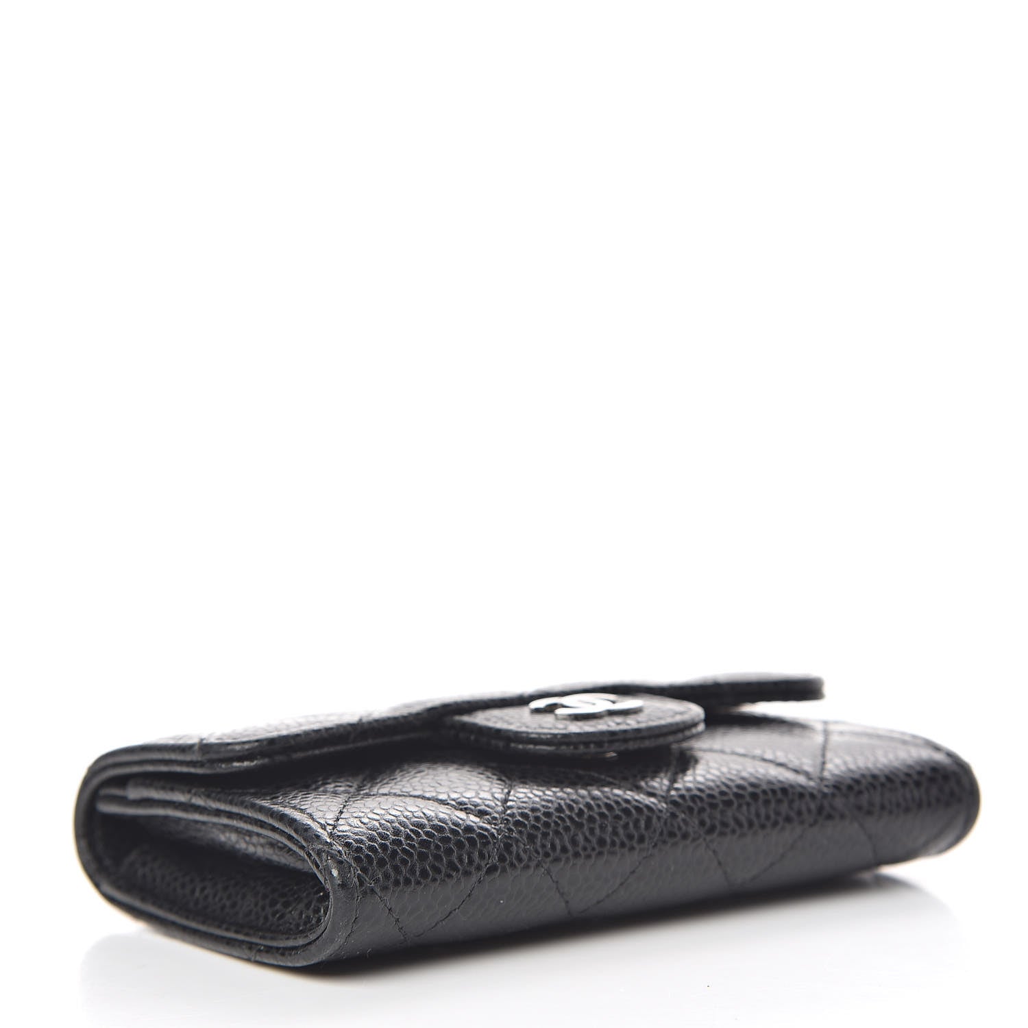 Chanel Caviar Quilted Flap Card Holder Black 4 of 8