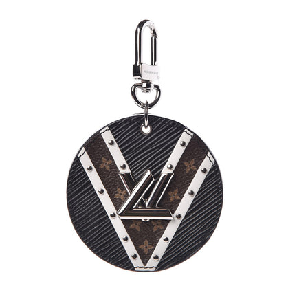 Louis Vuitton Epi Monogram V Twist Bag Charm Key Holder Brown 1 of 4