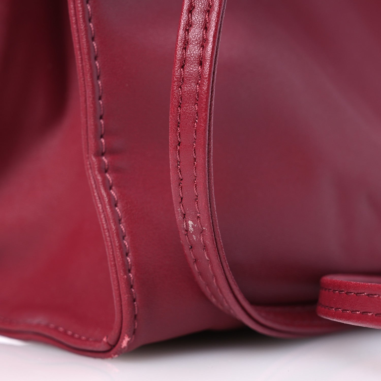 Telfar Vegan Leather Small Shopping Bag Oxblood 11 of 15