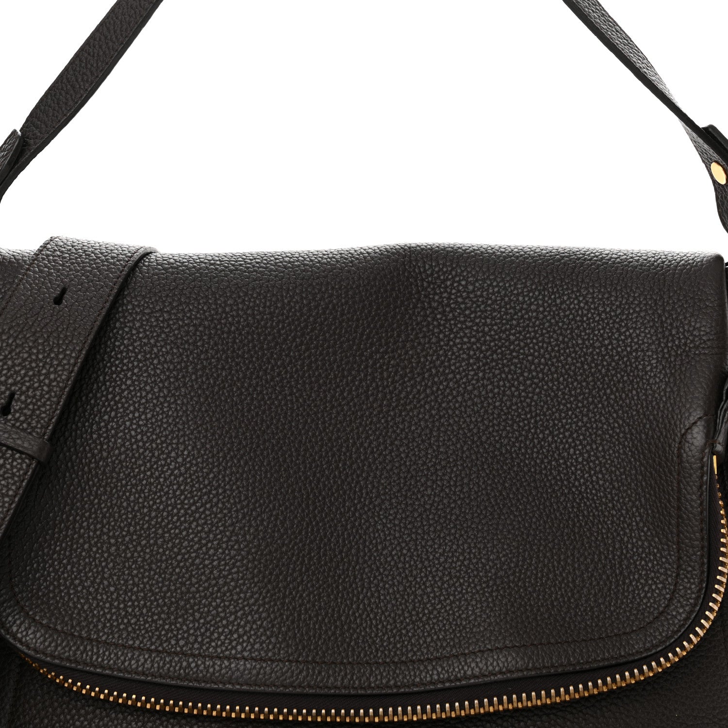Tom Ford Pebbled Calfskin Large Jennifer Dark Brown 8 of 12