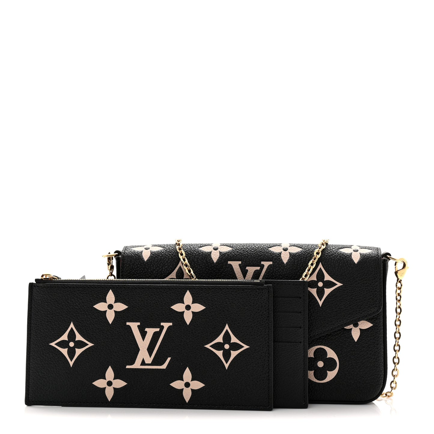 Empreinte Monogram Giant Felicie Pochette Black Beige