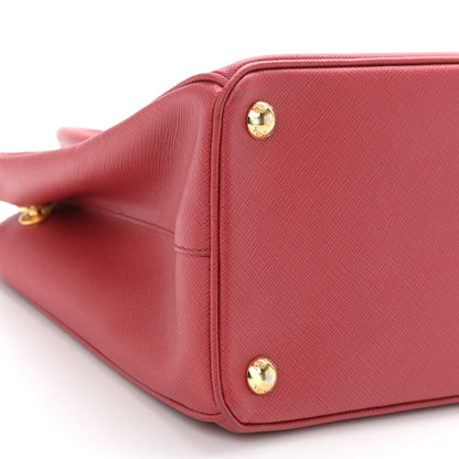 Prada Saffiano Lux Small Galleria Double Zip Tote Fuoco 12 of 16