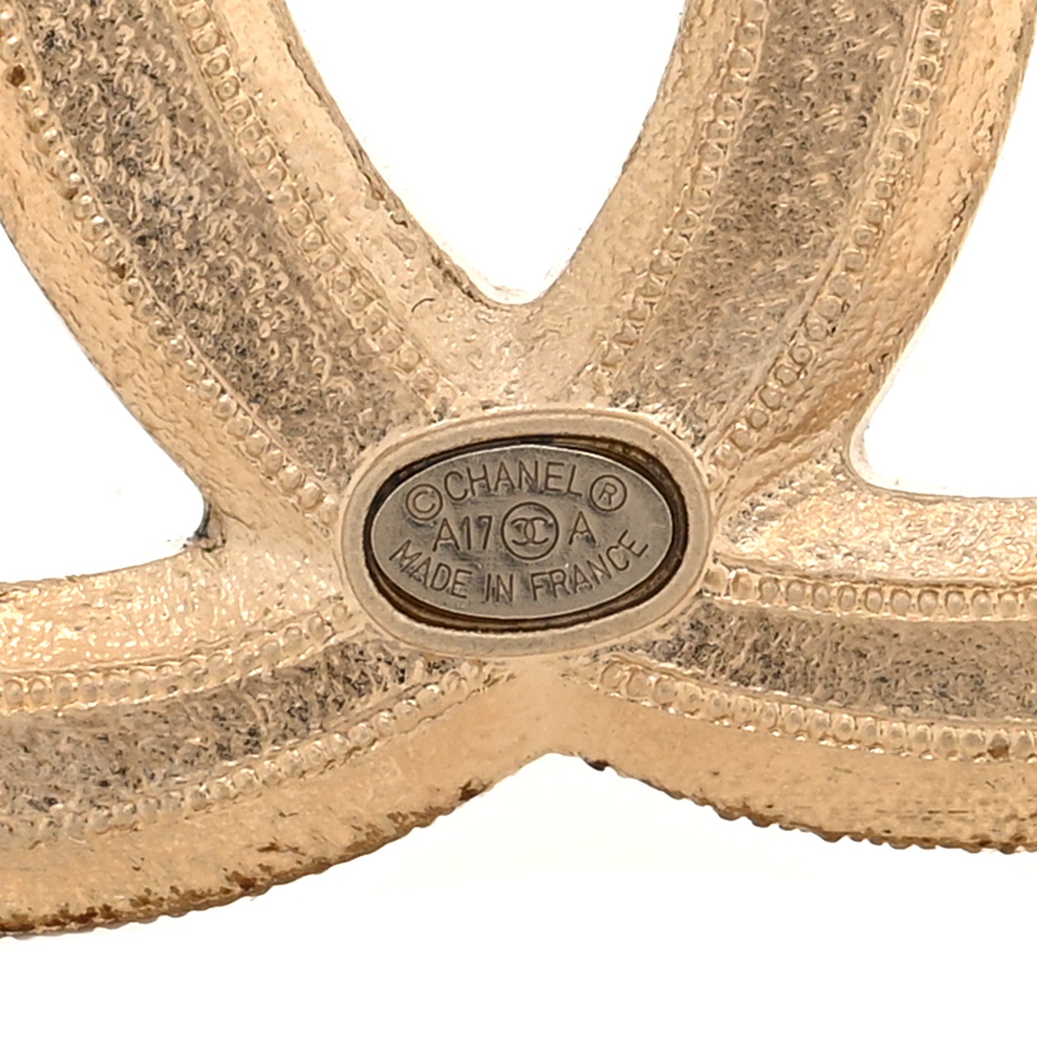 Chanel Pearl CC Brooch Light Gold 3 of 3