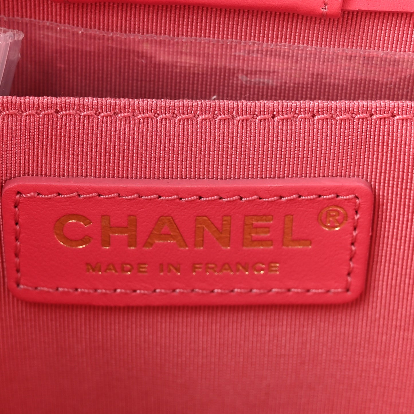 Calfskin Quilted CC Small Once Upon A Time Tote Pink