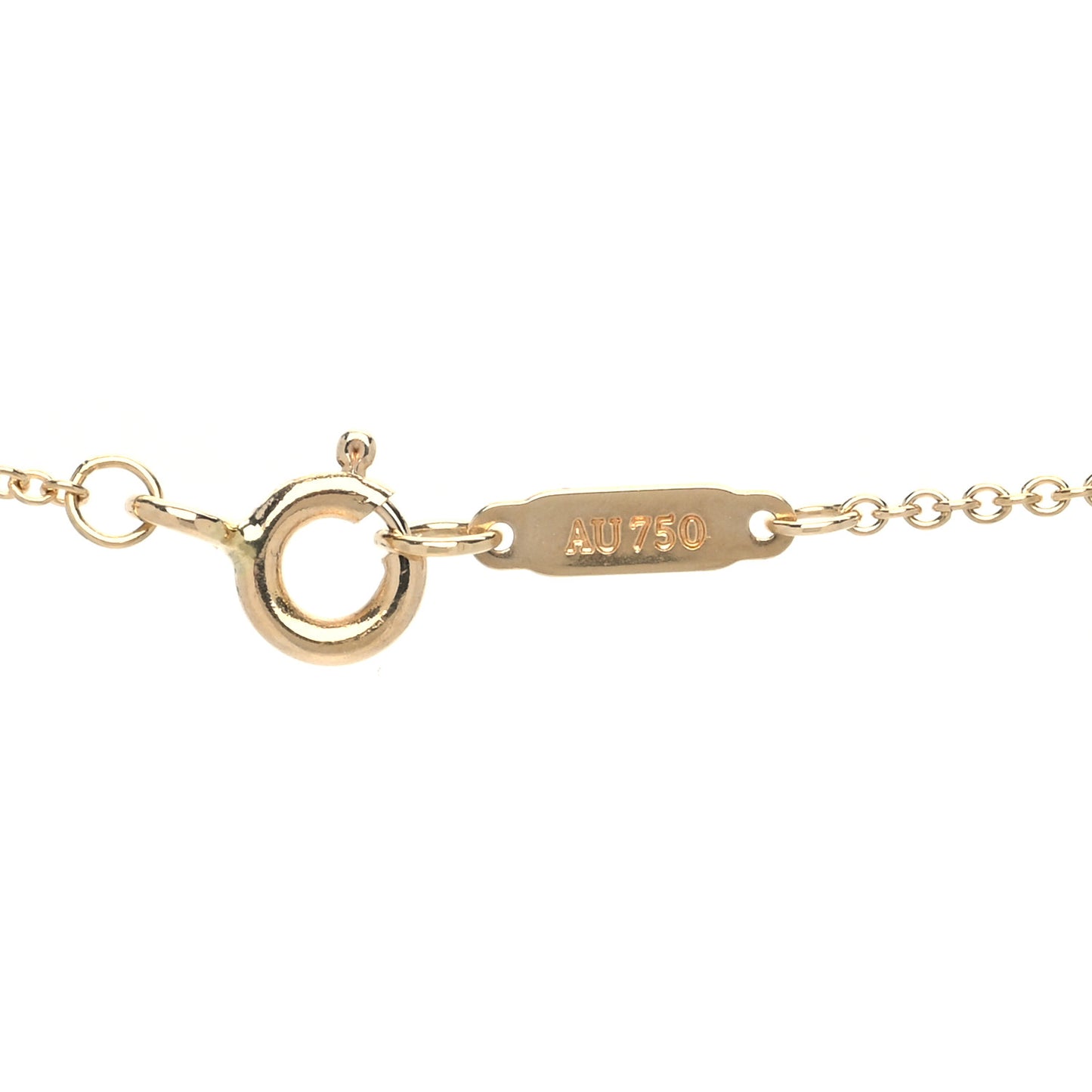 18K Yellow Gold 1837 Bar Pendant Necklace