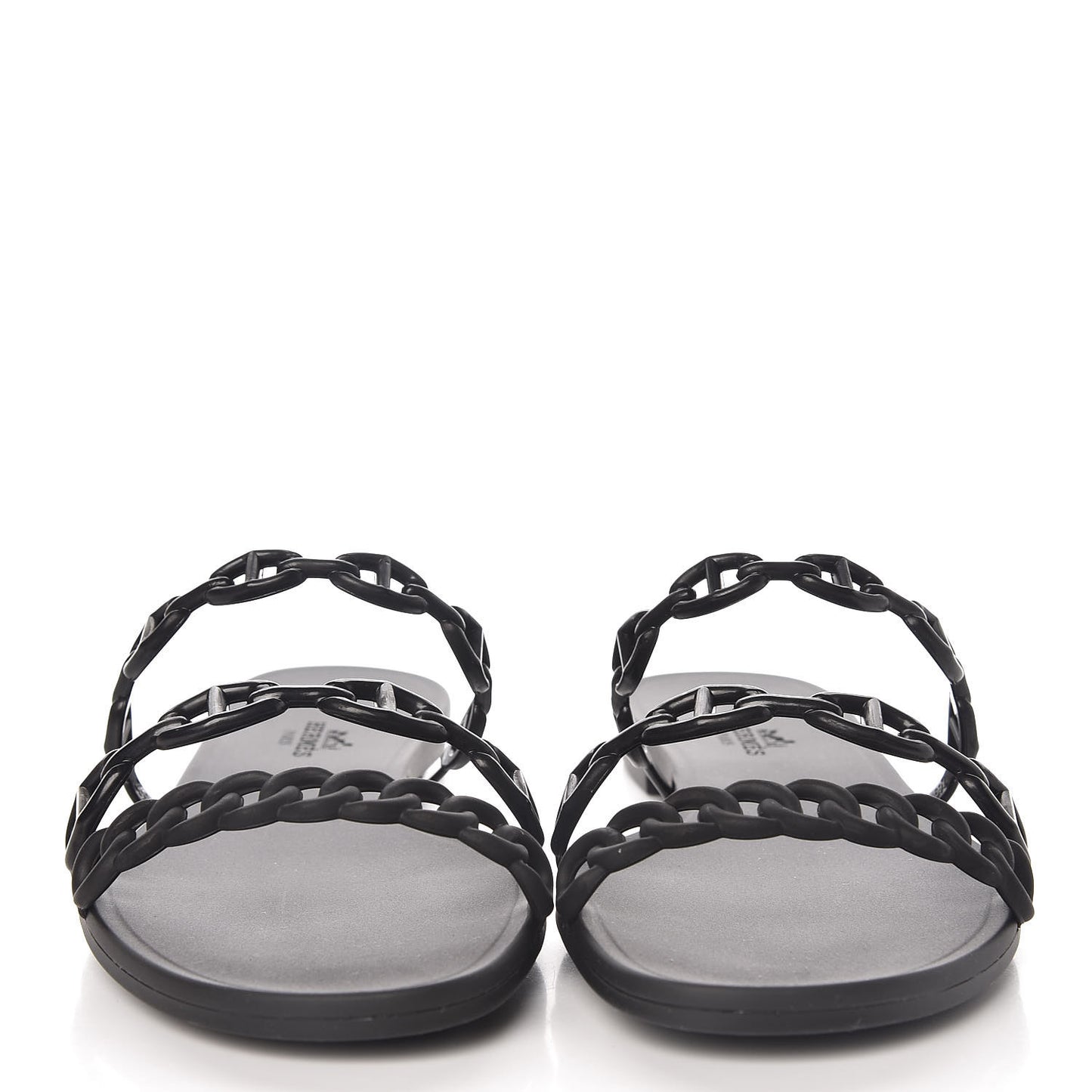 Rubber Chaine d'Ancre Rivage Sandals 39 Black