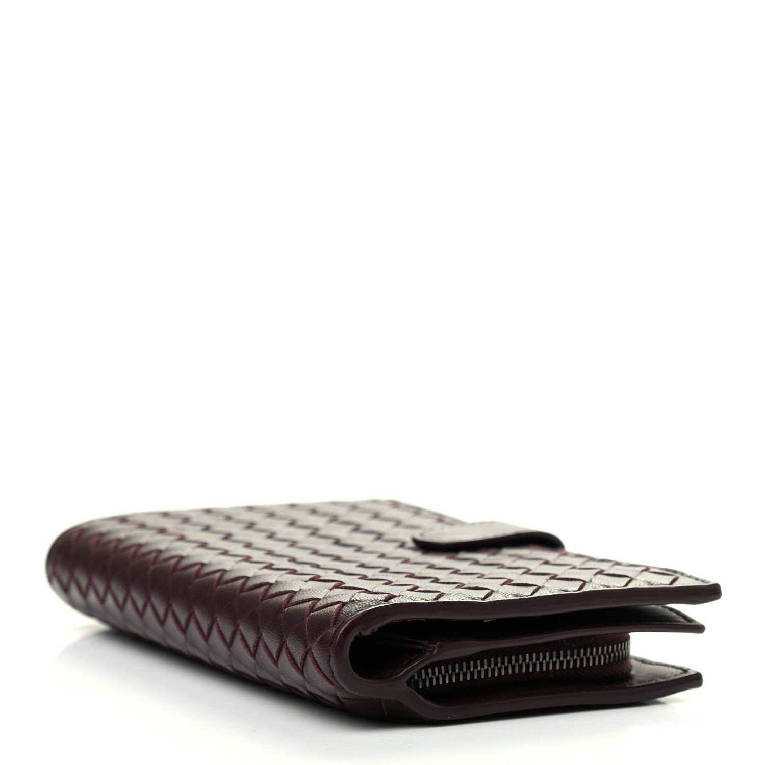 Bottega Veneta Nappa Intrecciato Continental Wallet Dark Barolo 3 of 7