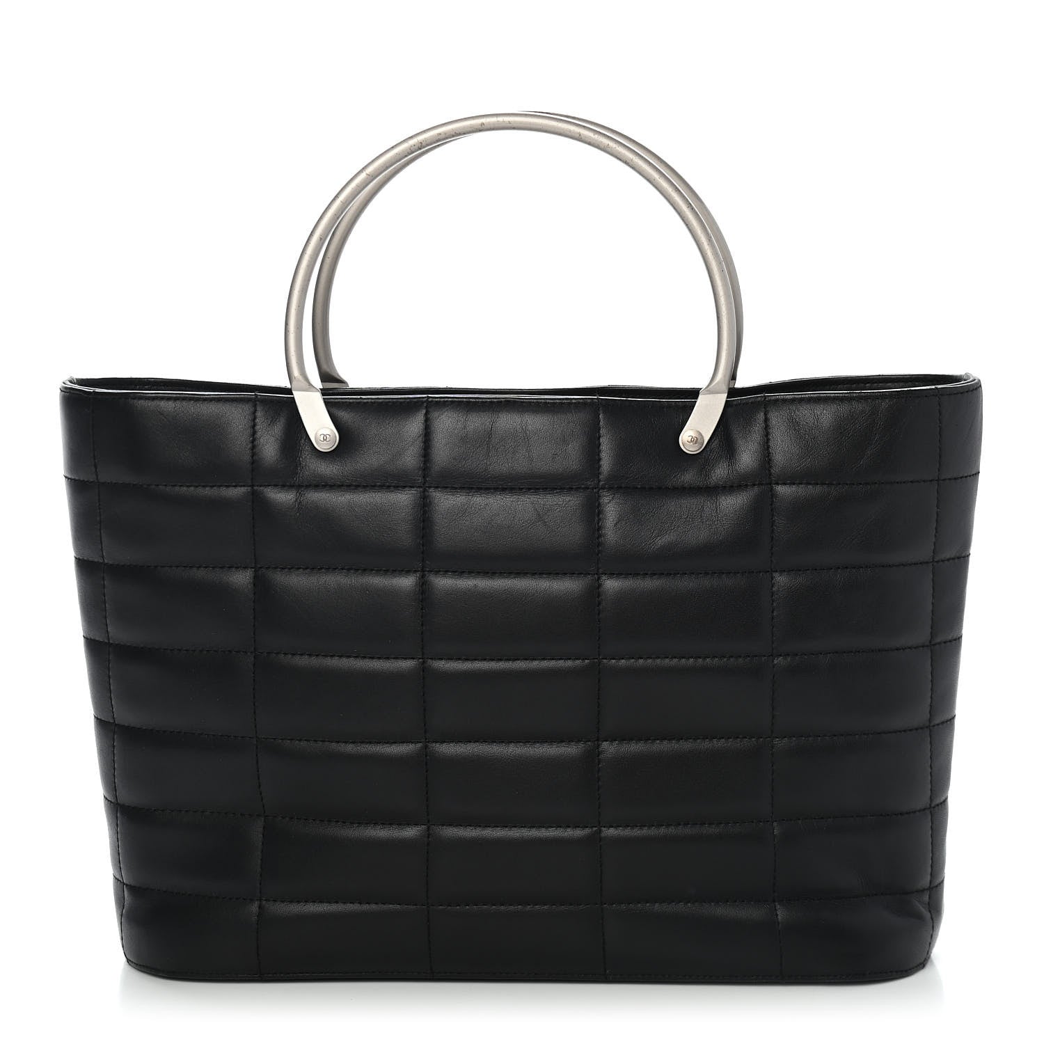 Chanel Lambskin Quilted Chocolate Bar Mini Tote Black 1 of 10