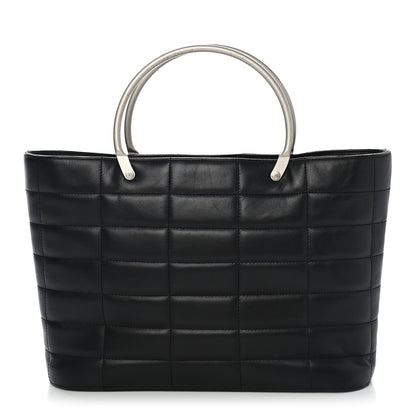 Chanel Lambskin Quilted Chocolate Bar Mini Tote Black 1 of 10