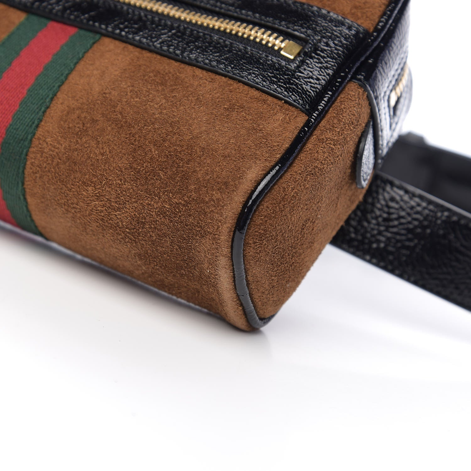 Gucci Suede Small Ophidia Belt Bag 85 34 Brown 8 of 9