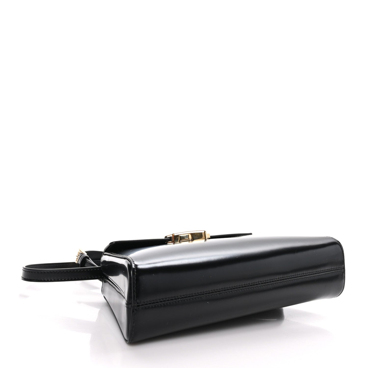 Prada Spazzolato Flap Shoulder Bag Black 4 of 8