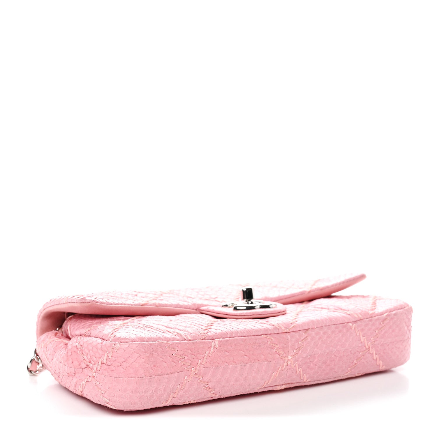 Chanel Snakeskin Ultimate Stitch Flap Pink 4 of 13