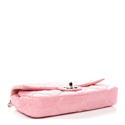 Chanel Snakeskin Ultimate Stitch Flap Pink 4 of 13