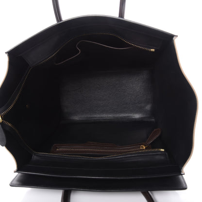 Celine Elephant Calfskin Mini Tri-Color Luggage Indigo 5 of 18