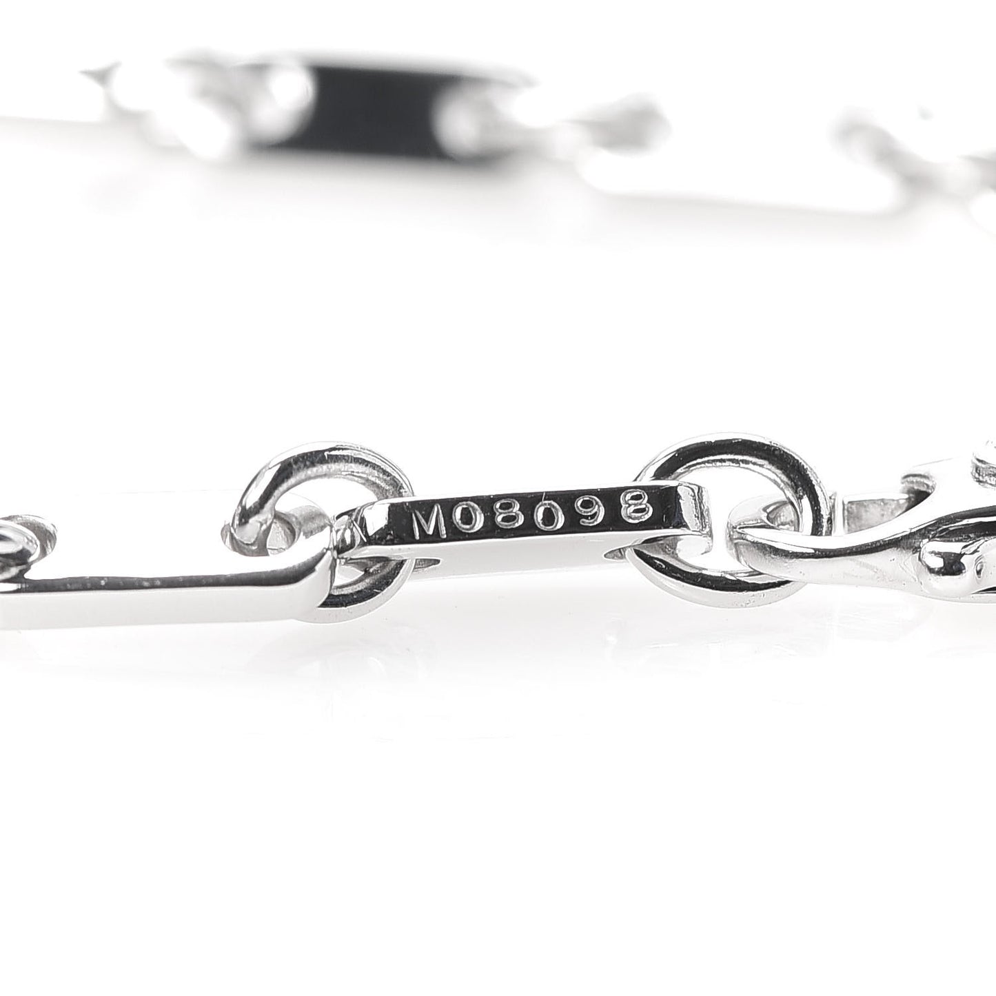 18K White Gold 3.5mm Fidelity Link Bracelet