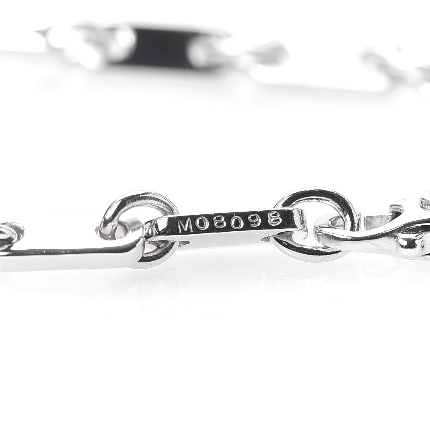 Cartier 18K White Gold 3.5mm Fidelity Link Bracelet 6 of 6