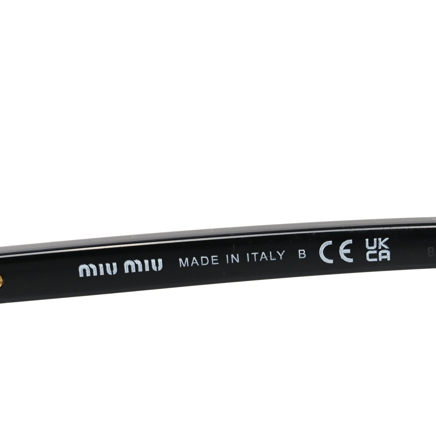 Acetate Oval Regard Sunglasses SMU04Z Black