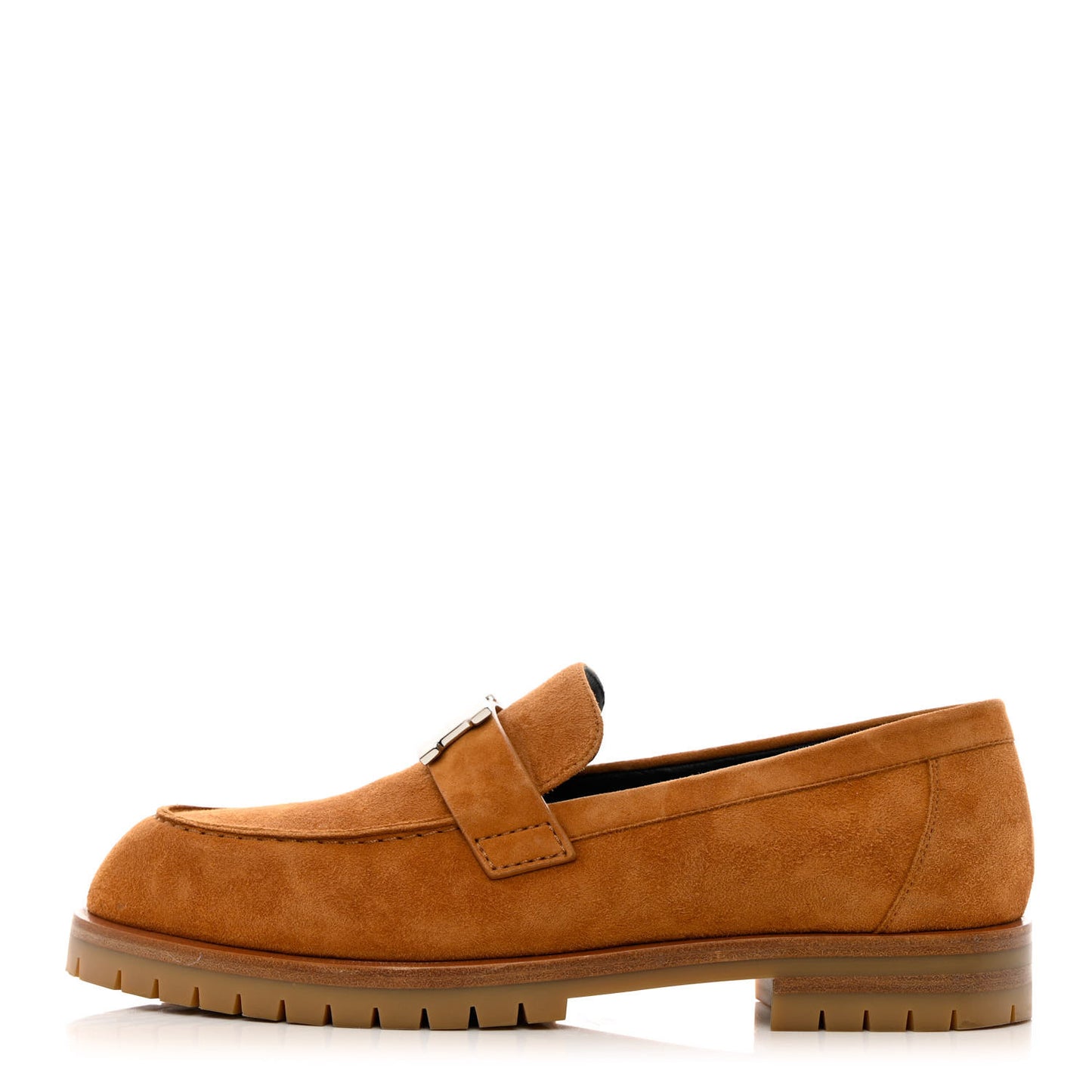 Suede Goatskin Faubourg Loafers 37.5 Naturel