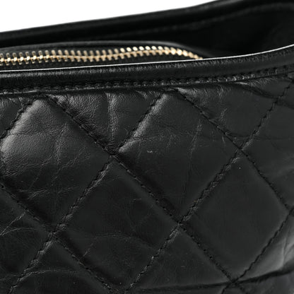 Chanel Aged Calfskin Quilted Medium Gabrielle Hobo Black 17 of 17