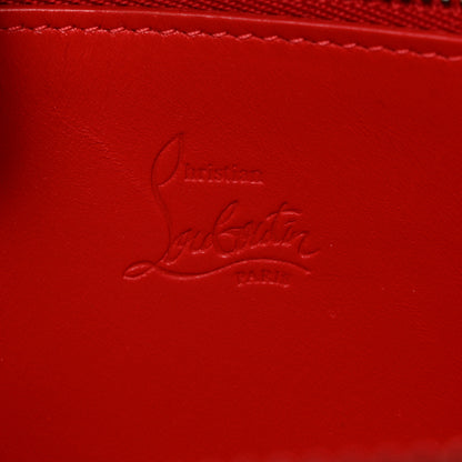 Christian Louboutin Metallic Patent Spikes Panettone Zip Around Wallet Black Multicolor Metal 6 of 6