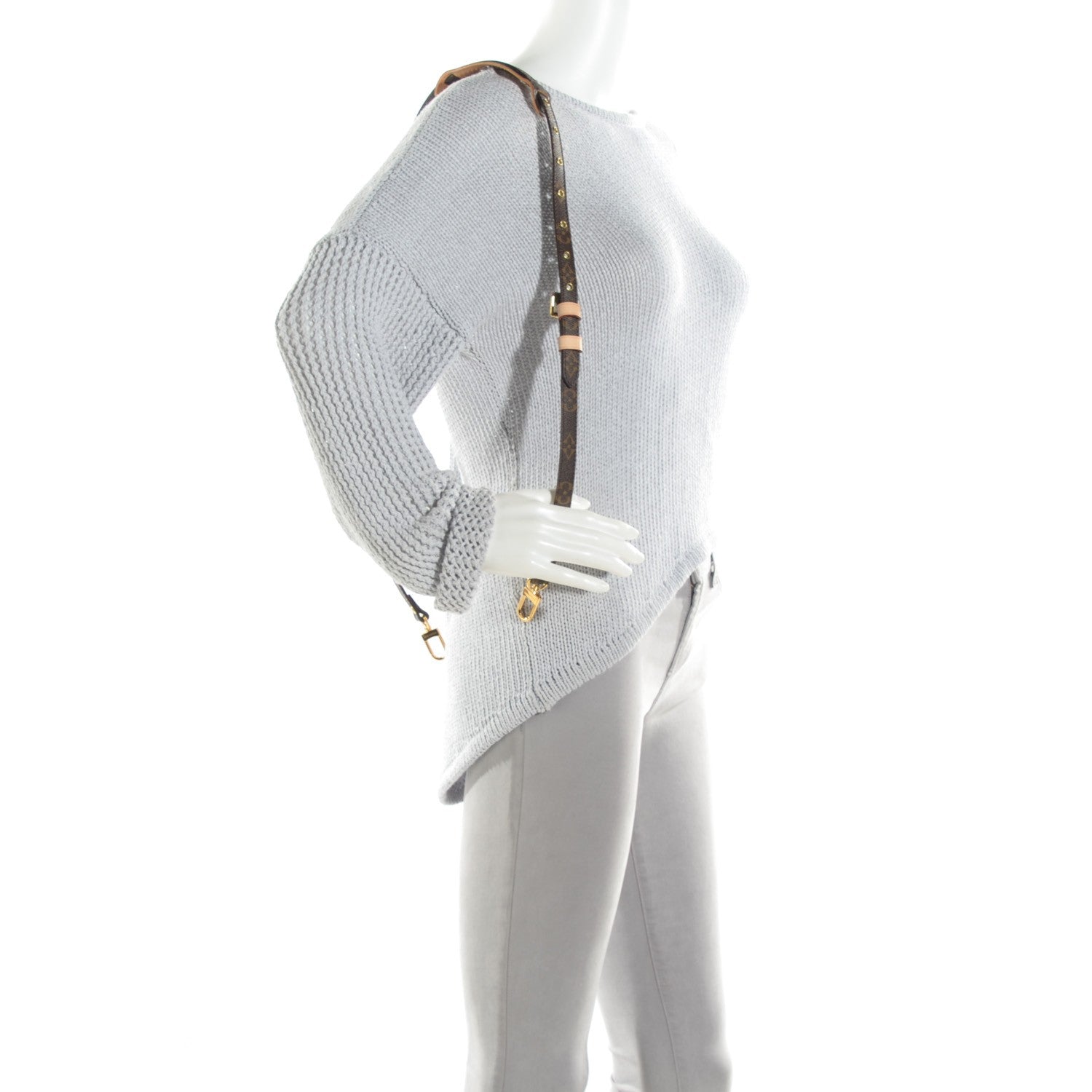 Louis Vuitton Monogram 16mm Adjustable Shoulder Strap 2 of 3