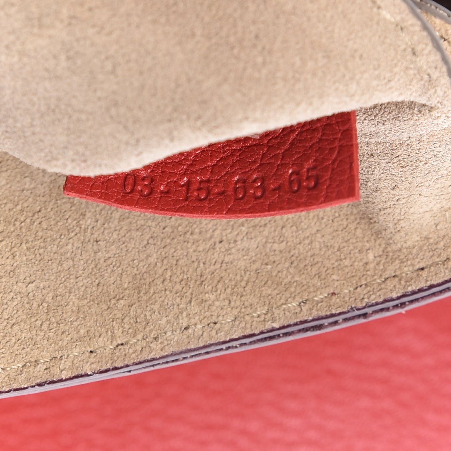 Grained Lambskin Mini Drew Shoulder Bag Plaid Red