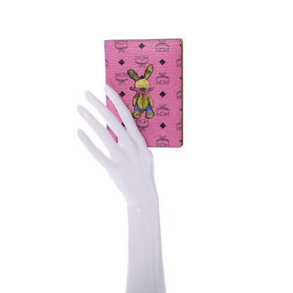 MCM Visetos Rabbit Passport Holder Pink 2 of 6