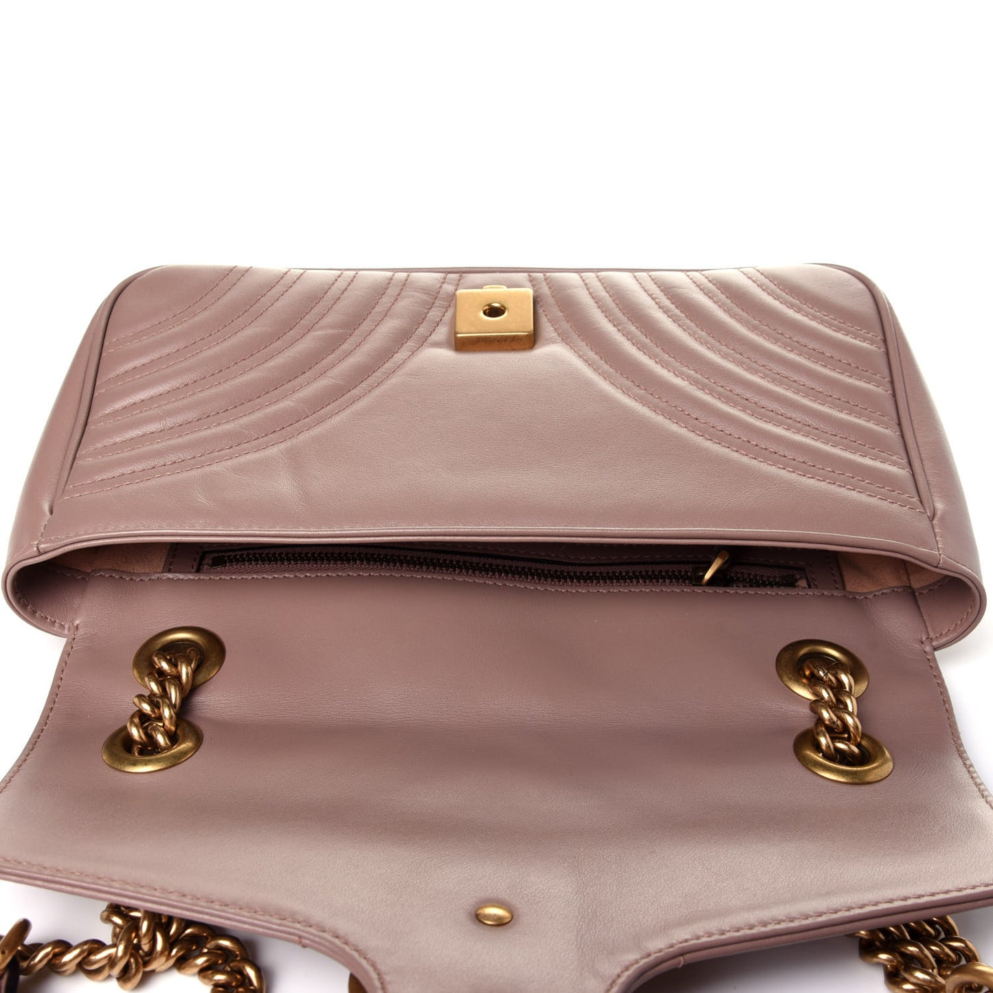 Calfskin Matelasse Small GG Marmont Shoulder Bag Porcelain Rose