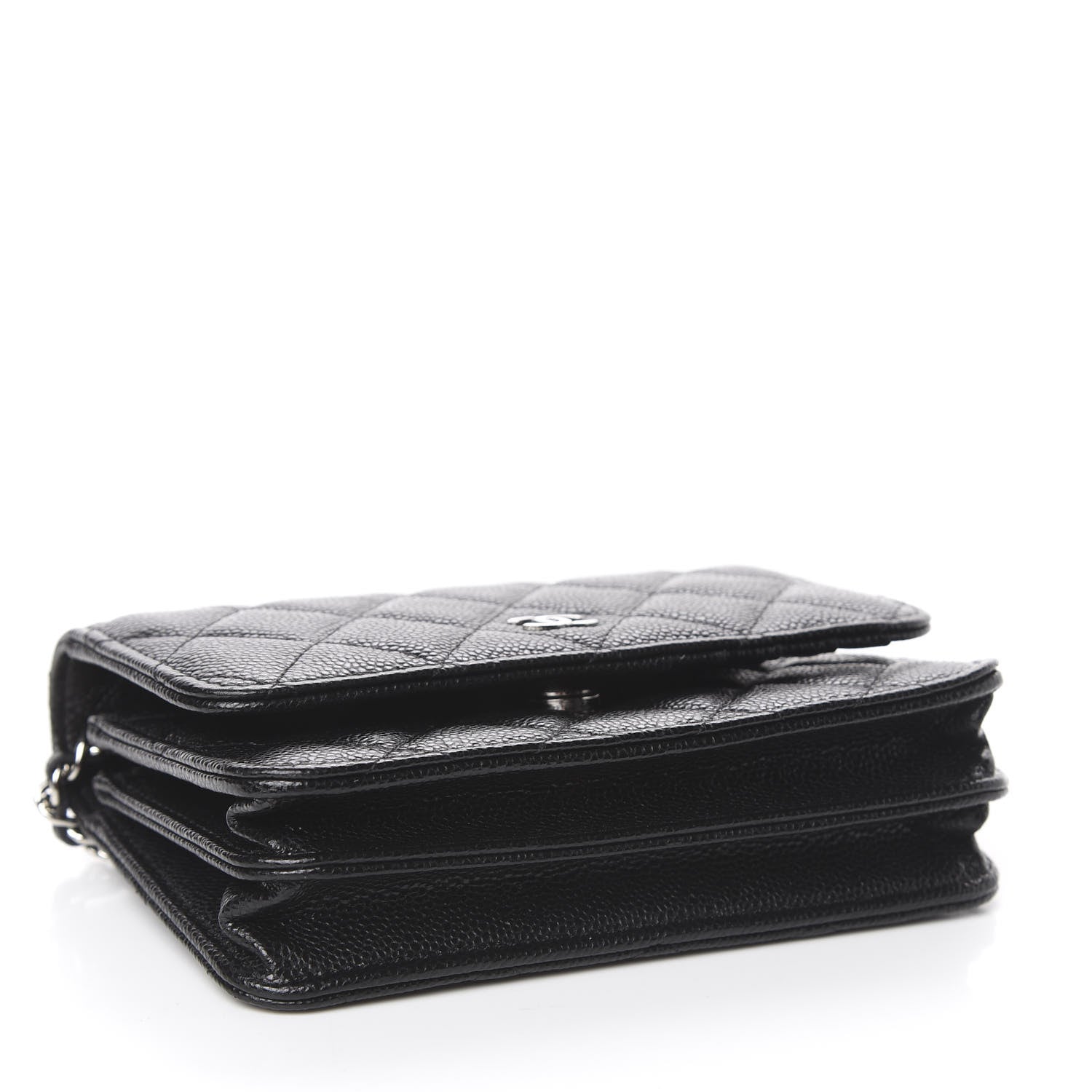 Chanel Caviar Quilted Mini Wallet On Chain WOC Black 4 of 10