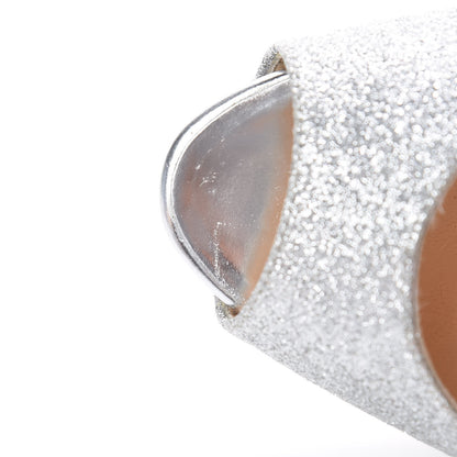 Christian Louboutin Glitter No Prive 120 Pumps 39.5 Silver 10 of 10