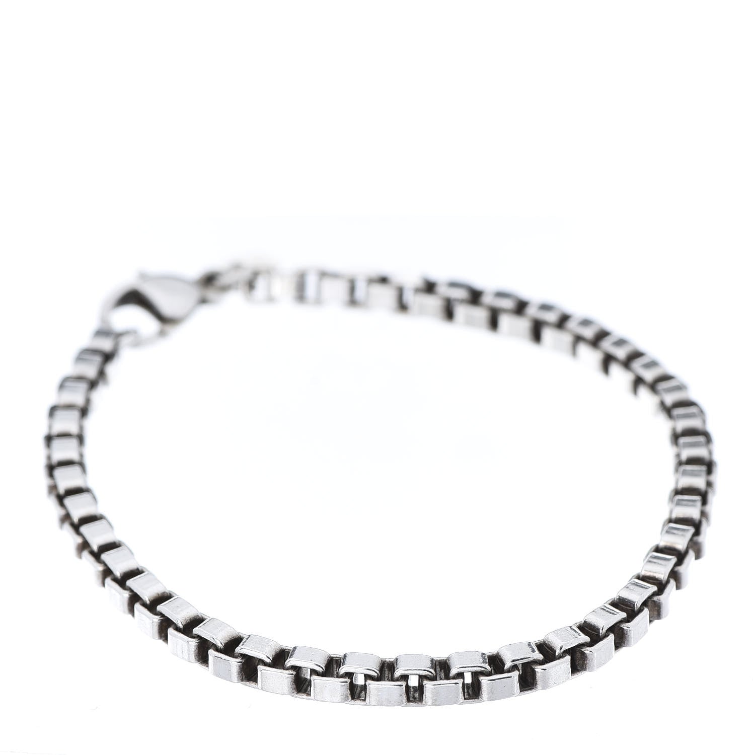 Tiffany Sterling Silver 4mm Venetian Link Bracelet 1 of 5