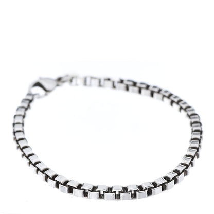 Tiffany Sterling Silver 4mm Venetian Link Bracelet 1 of 5