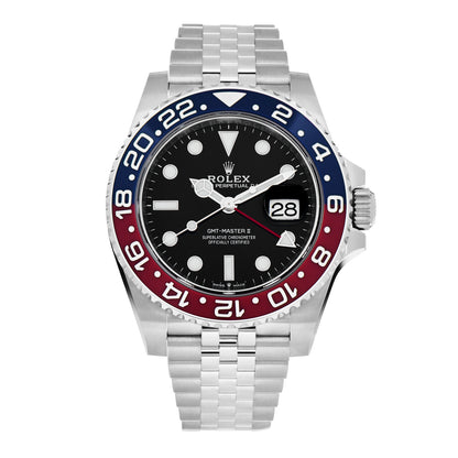 Rolex Stainless Steel 40mm Oyster Perpetual Date GMT Master Ⅱ Pepsi Watch 126710BLRO 1 of 5